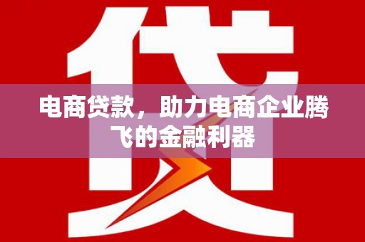 会东电商贷款，助力电商企业腾飞的金融利器