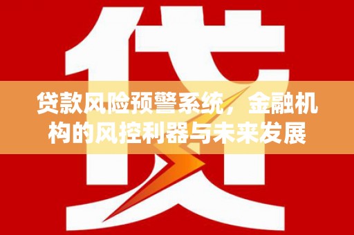 会东贷款风险预警系统，金融机构的风控利器与未来发展