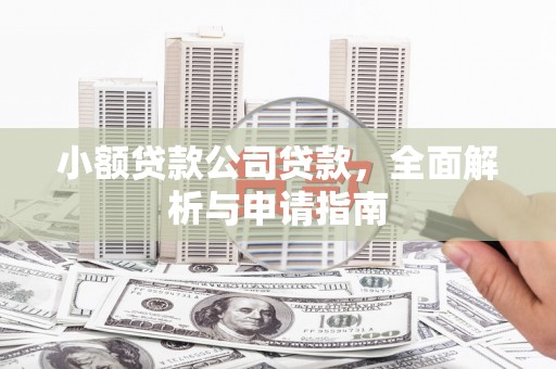 会东小额贷款公司贷款，全面解析与申请指南