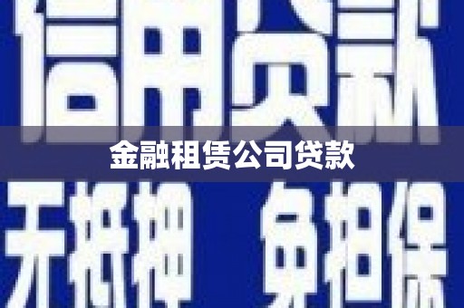 会东金融租赁公司贷款