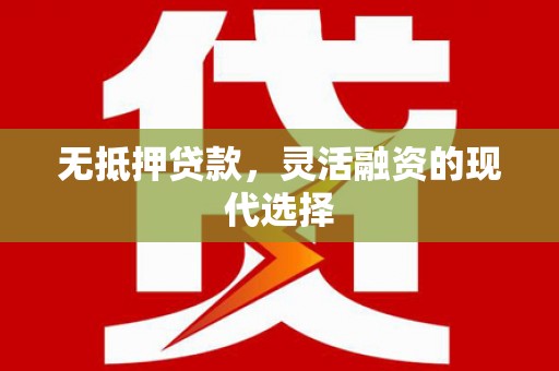 会东无抵押贷款，灵活融资的现代选择