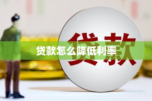 会东贷款怎么降低利率