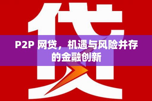 会东P2P 网贷，机遇与风险并存的金融创新