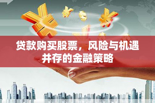 会东贷款购买股票，风险与机遇并存的金融策略