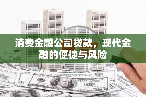 会东消费金融公司贷款，现代金融的便捷与风险