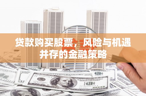 会东贷款购买股票，风险与机遇并存的金融策略