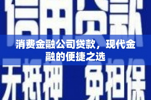 会东消费金融公司贷款，现代金融的便捷之选