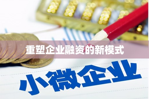 会东重塑企业融资的新模式